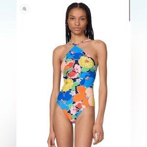 NWT kate spade new york High Neck One Piece Swimsuit - Coastal Garden